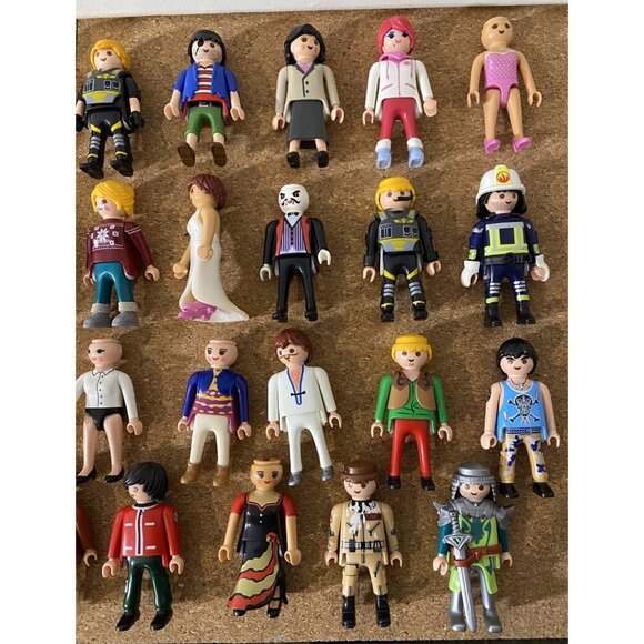 Playmobil 2000's  - 38 Geobra Mini Figure Lot - Picture 4 of 4